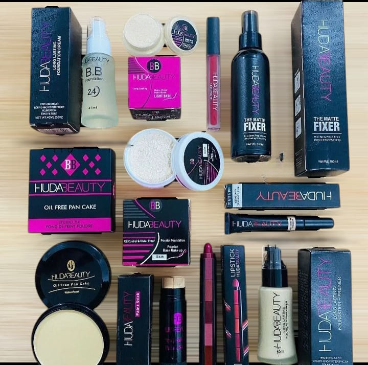 10 in 1 Makeup Deal - Huda Beauty Complete Makeup Kit for All Your Beauty Needs