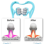 6 Wheel Neck Massager in Use - Neck and Shoulder Relief