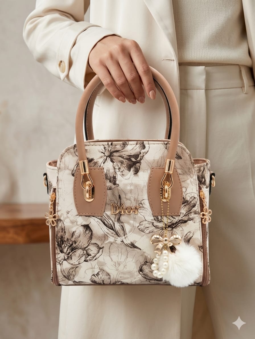 Floral Print Ladies Handbag