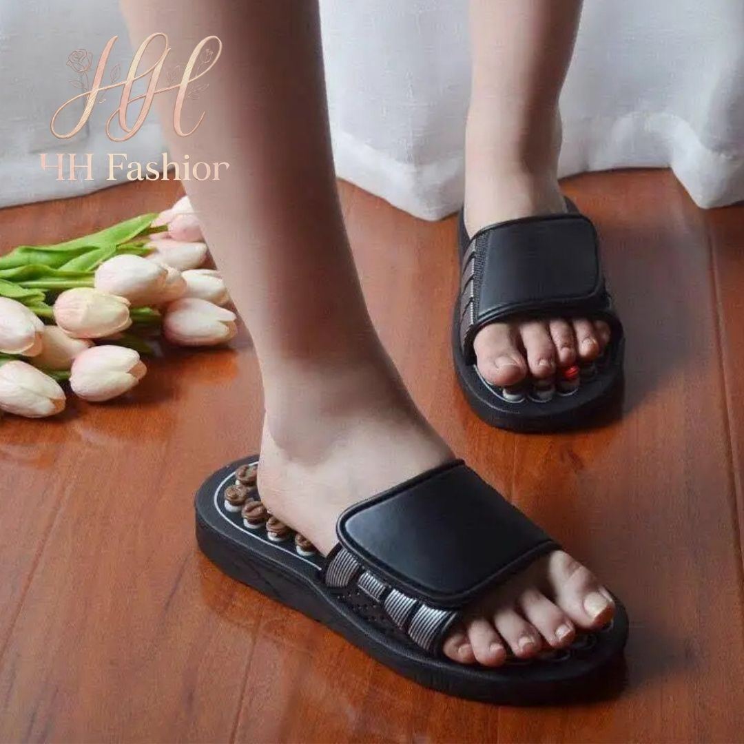 Acupressure Massaging Slippers - Side View Design