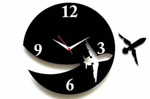 Airplane Wall Clock Design 1 for Living Room Home Decor