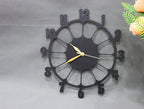 Retro Design 3D Wooden wall clock for Living Room Retro Decor Wall Clock