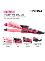  Nova 2-in-1 Styling Tool - Quick Heat-Up Technology Display