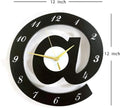 The Sign 3D Wooden Wall Clock for Living Room and Bed Room Decor - Front