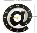 The Sign 3D Wooden Wall Clock for Living Room and Bed Room Decor - Front